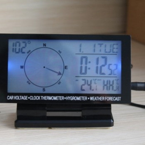 Calendar And Thermometer With Digital LCD Display